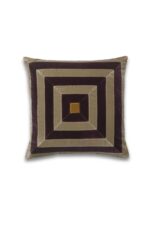 Isabel Arc Stripe Velvet Cushion - Image 2