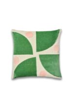 Josefine Oval Motif Velvet Cushion - Image 3