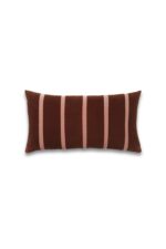 Pippa Layered Stripe Velvet Cushion - Image 2