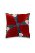 Josefine Oval Motif Velvet Cushion