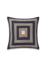 Isabel Arc Stripe Velvet Cushion - Image 3