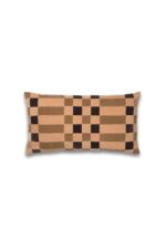 Nellie Curved Stripe Velvet Cushion - Image 3