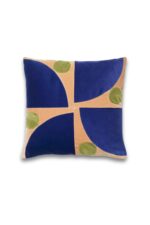 Josefine Oval Motif Velvet Cushion - Image 4