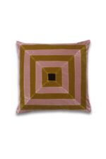 Isabel Arc Stripe Velvet Cushion - Image 5