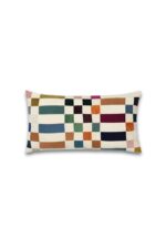 Nellie Curved Stripe Velvet Cushion - Image 4