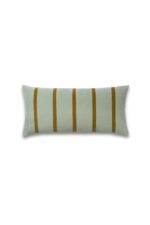Pippa Layered Stripe Velvet Cushion - Image 4