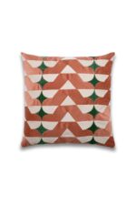 Brie Scallop Stripe Velvet Cushion - Image 4