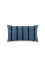 Pippa Layered Stripe Velvet Cushion - Image 5