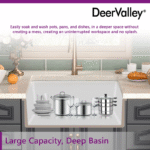 DeerValley 24″ Fireclay Undermount Kitchen Sink – White Rectangular Basin - Image 9