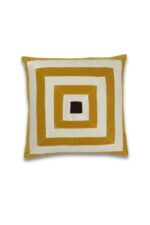 Isabel Arc Stripe Velvet Cushion - Image 6