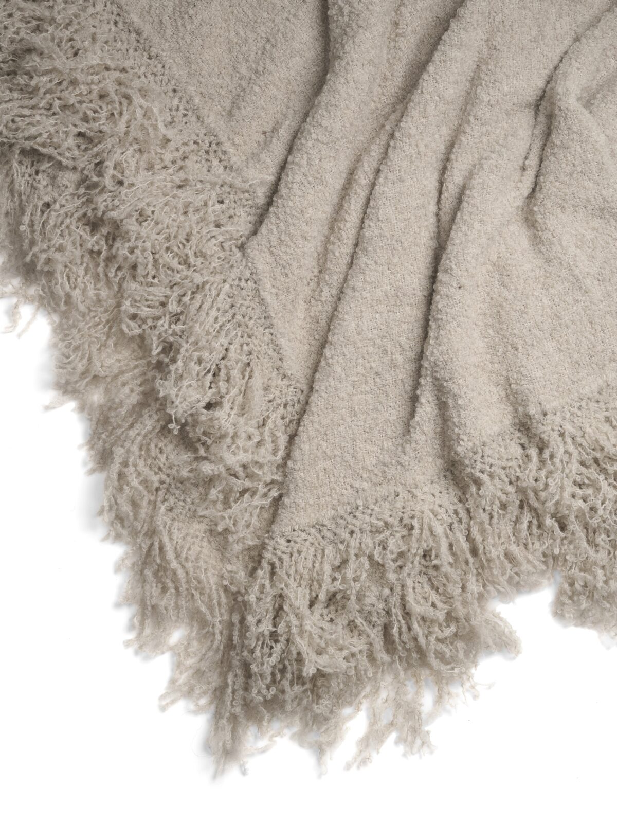 Beige Soft Wool Throw Blanket - Image 7
