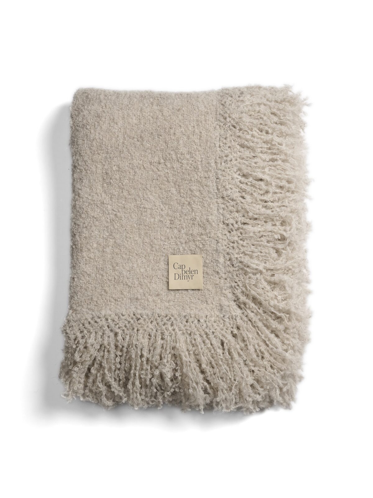 Beige Soft Wool Throw Blanket - Image 4