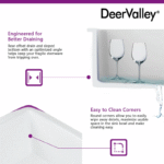 DeerValley 24″ Fireclay Undermount Kitchen Sink – White Rectangular Basin - Image 8