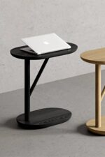 Porto Sculptural Ash Wooden Side Table - Image 6