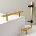 Grist Brass Knob & Pull Bar – Brushed Finish - Image 2