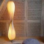 Modern Twist Floor Lamp — Sculptural Spiral LED Accent Light - Image 5