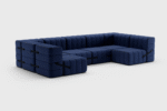 Curt Set 15 Modular Lounge — “Jet” Fabric Large Landscape Sofa - Image 6