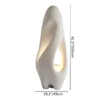 Izbu Floor Lamp — Sculptural Polystyrene Ambient Light - Image 7