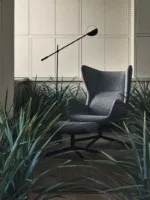 Lorvex Floor Lamp — Adjustable Arm with Terrazzo Base & LED Disc Shade - Image 5