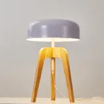 Acer Floor Lamp — Wood Tripod Base with Sleek Acrylic Shade - Image 8