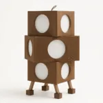 Akwida Floor Lamp — Sculptural Cherry Wood & LED Lighting - Image 3