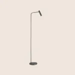 Mairis Floor Lamp — Slim Curved LED Task Light in Steel & Aluminum - Image 7