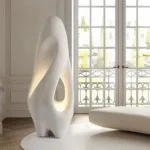 Izbu Floor Lamp — Sculptural Polystyrene Ambient Light - Image 2