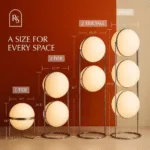 Rasu Floor Lamp — Tiered Sphere Design with Ambient Glow - Image 4