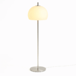 Canton Floor Lamp — Dome Glass Shade & Chrome LED Accent - Image 2