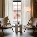 Galix Floor Lamp — Sleek Iron Frame with Ambient Fabric Shade - Image 12