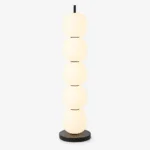 Beaded Floor Lamp — Hand‑Blown Glass Bead Shades with Marble Base - Image 2
