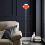 Crostata Floor Lamp — Vintage Mid-Century Glass & Metal Design - Image 5