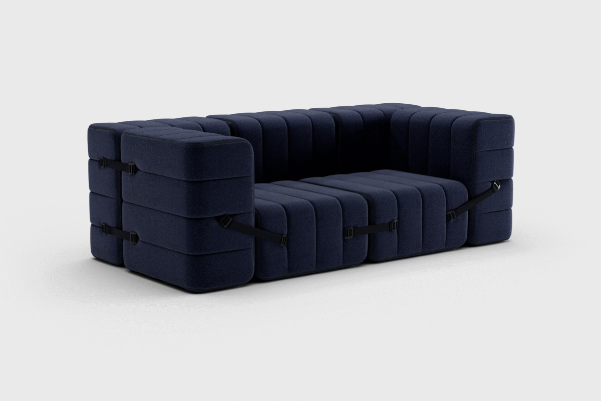 Curt Set 7 Modular Sofa — “Dama” Recycled Wool Blend Upholstery - Image 7