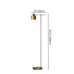 Valke Floor Lamp - Adjustable Rotary Shade on Sleek Iron Frame - Image 5