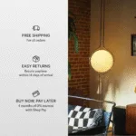 Zuru Floor‑to‑Ceiling Lamp — Sculptural Acrylic Orb & Metal Rod Design - Image 8