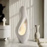 Izbu Floor Lamp — Sculptural Polystyrene Ambient Light