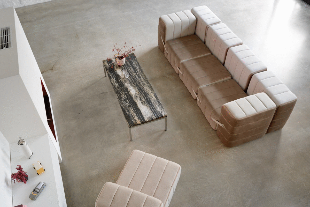 Curt Set 9 Modular Sofa — “Barcelona” Velvet 9-Module Family Lounge - Image 10