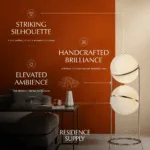 Rasu Floor Lamp — Tiered Sphere Design with Ambient Glow - Image 8