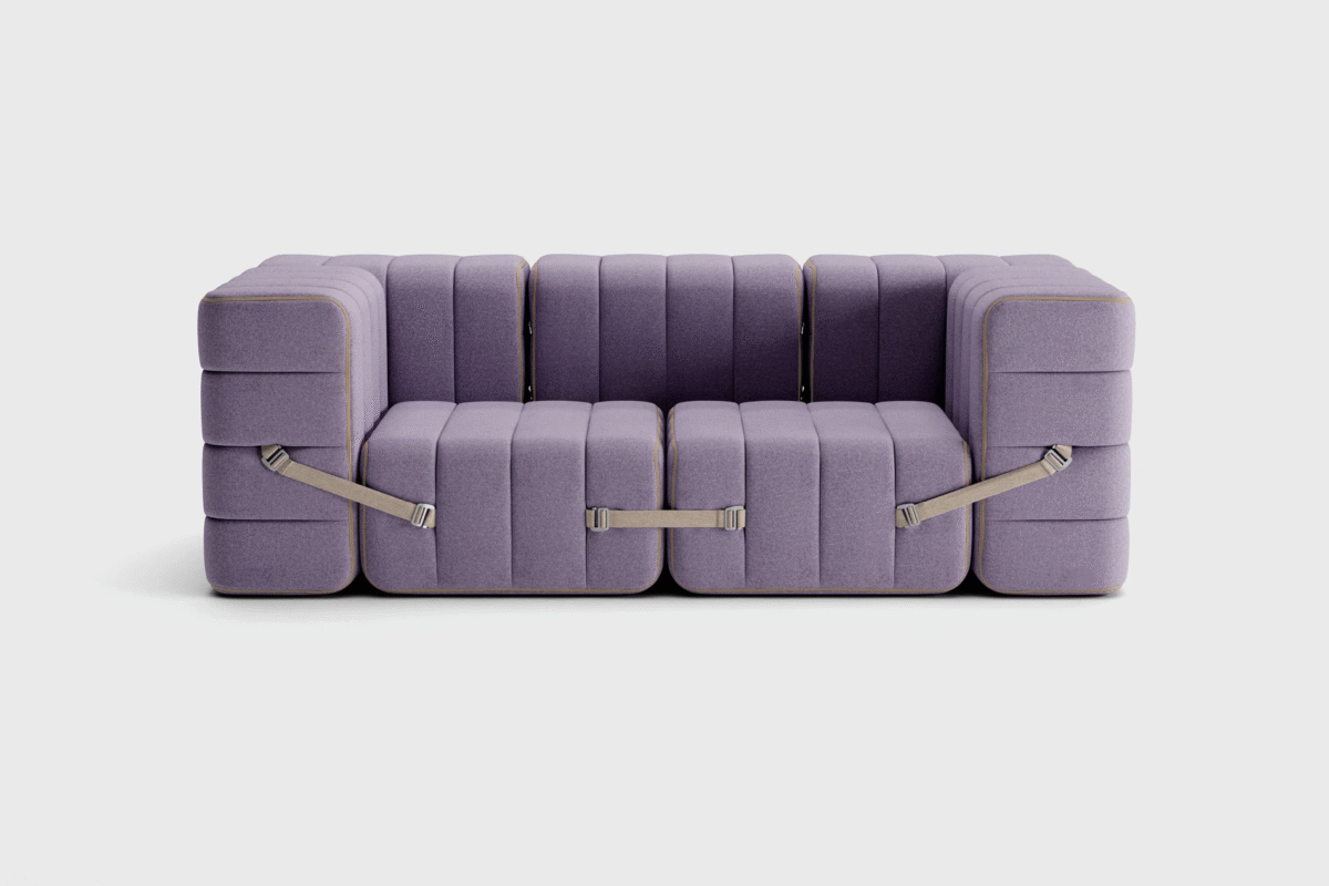 Curt Set 7 Modular Sofa — “Dama” Recycled Wool Blend Upholstery - Image 3