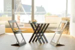 Fläpps Folding Chair — White Birch Wood & Metal Design - Image 7