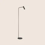 Mairis Floor Lamp — Slim Curved LED Task Light in Steel & Aluminum
