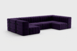 Curt Set 15 Modular Lounge — “Jet” Fabric Large Landscape Sofa - Image 4