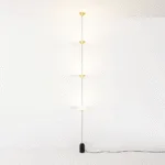 Keilana Floor‑to‑Ceiling Lamp — Conical Shades with Marble Counterweight - Image 22