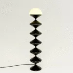 Twirl Floor Lamp — Sculptural Zigzag LED in Sleek Metal Finish - Image 3