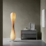 Modern Twist Floor Lamp — Sculptural Spiral LED Accent Light