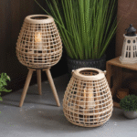 Akio Floor Lantern — Premium Wood Lantern in Multiple Sizes - Image 4
