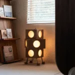 Akwida Floor Lamp — Sculptural Cherry Wood & LED Lighting - Image 5