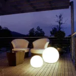 Globule Floor Lamp — Color-Changing LED Sphere in Weatherproof Polymer - Image 6