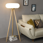 Dorjee Floor Lamp — Sculptural Globe Shade with Minimalist Frame - Image 4