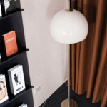Canton Floor Lamp — Dome Glass Shade & Chrome LED Accent - Image 5